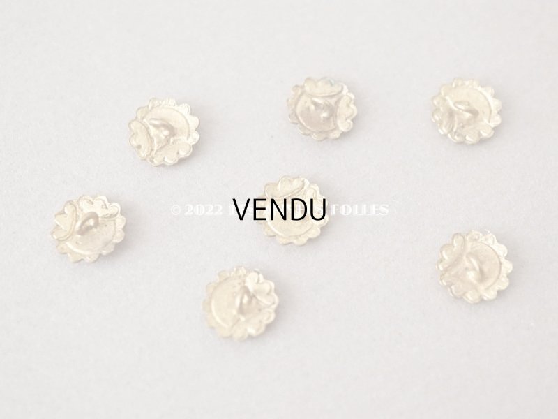 画像6: アンティーク ドール用 極小 エナメル ボタン 薔薇 ハンドペイント 9mm ピース売り