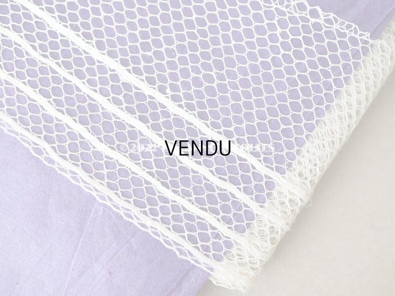 画像6: 1900年代 アンティーク ライン入り　チュールレース  約30m 約4cm幅 