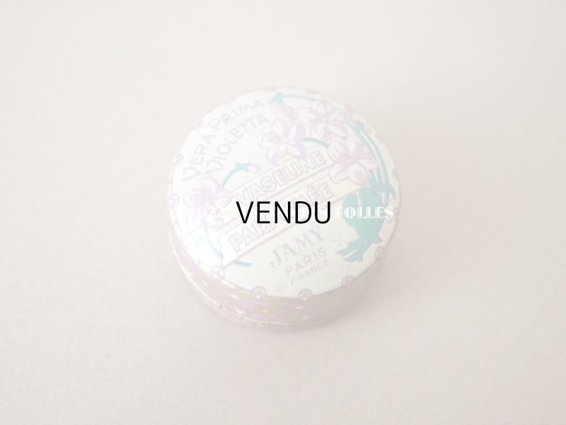 画像2: 1900年代 アンティーク 菫のワセリン缶 VERA PRIMA VIOLETTA VASELINE PARFUMEE - JAMY PARIS -