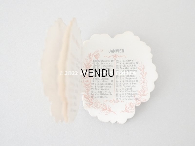 画像6: 1902年 アンティーク パンジー型 書店のカレンダー