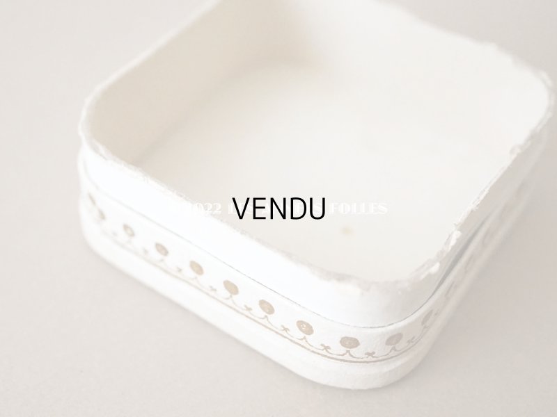 画像8: アンティーク パウダーボックス POUDRE DE PERLES FINES - PARFUMERIE LA PERLE PARIS -