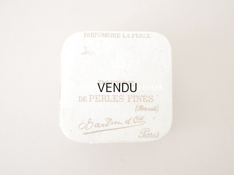 画像3: アンティーク パウダーボックス POUDRE DE PERLES FINES - PARFUMERIE LA PERLE PARIS -