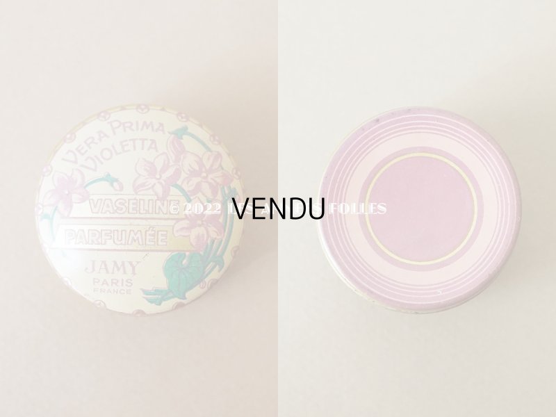 画像3: 1900年代 アンティーク 菫のワセリン缶 VERA PRIMA VIOLETTA VASELINE PARFUMEE - JAMY PARIS -