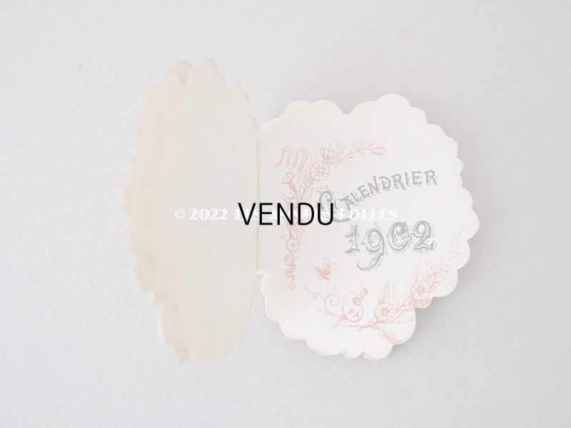 画像5: 1902年 アンティーク パンジー型 書店のカレンダー