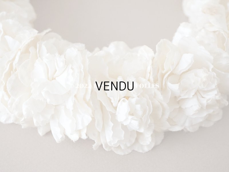 画像6: 1900年代 アンティーク シルクサテン 薔薇の布花のティアラ 花冠