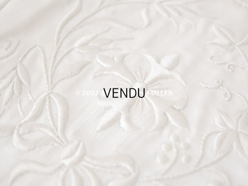 画像8: 1900年代 アンティーク 聖書カバー　ホワイトワークのイニシャル入り 