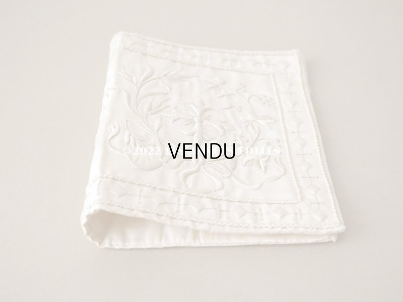 画像5: 1900年代 アンティーク 聖書カバー　ホワイトワークのイニシャル入り 