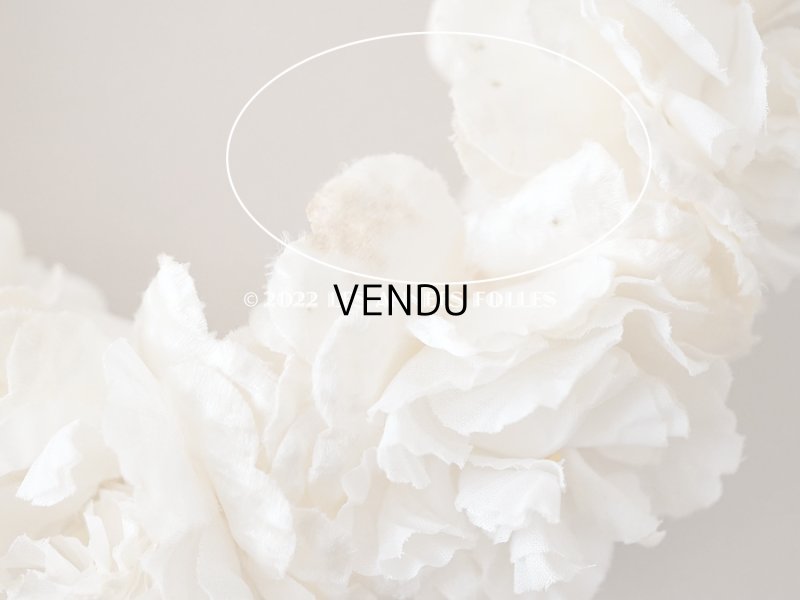 画像10: 1900年代 アンティーク シルクサテン 薔薇の布花のティアラ 花冠