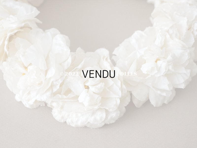 画像8: 1900年代 アンティーク シルクサテン 薔薇の布花のティアラ 花冠