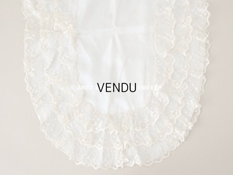 画像5: アンティーク ベビー用 シルク製　ベッドカバー パウダーブルー 42×56.5cm