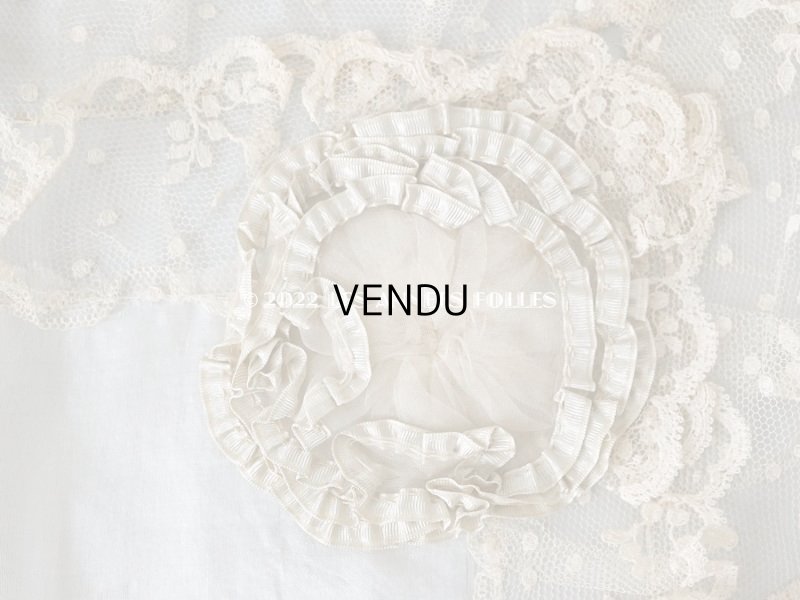 画像9: アンティーク ベビー用 シルク製　ベッドカバー パウダーブルー 42×56.5cm