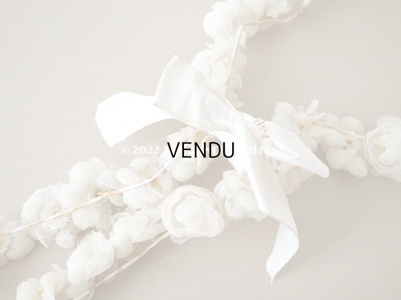 画像9: 19世紀末 アンティーク オーガンジーの薔薇の花冠