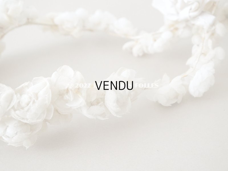 画像4: 19世紀末 アンティーク オーガンジーの薔薇の花冠