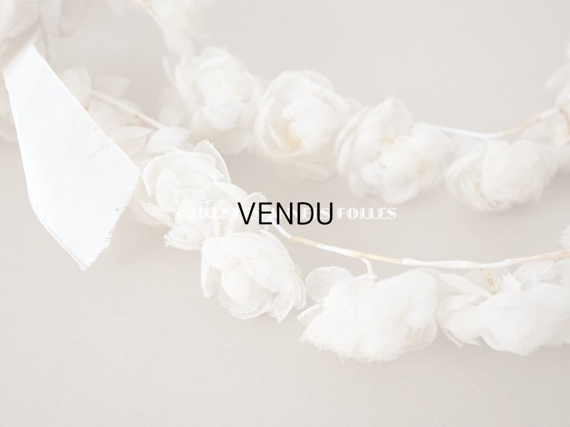 画像10: 19世紀末 アンティーク オーガンジーの薔薇の花冠