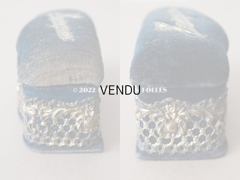 画像6: 1900年代 アンティーク ピンクッション付 エパングルケース ロカイユ装飾  HAIRPIN