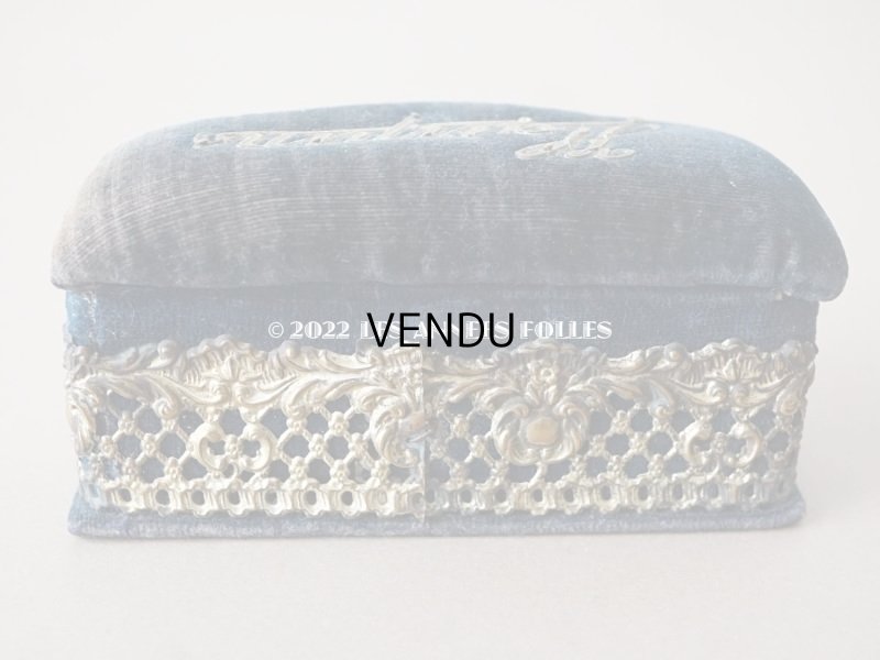 画像5: 1900年代 アンティーク ピンクッション付 エパングルケース ロカイユ装飾  HAIRPIN