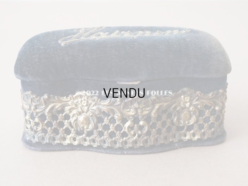 画像4: 1900年代 アンティーク ピンクッション付 エパングルケース ロカイユ装飾  HAIRPIN