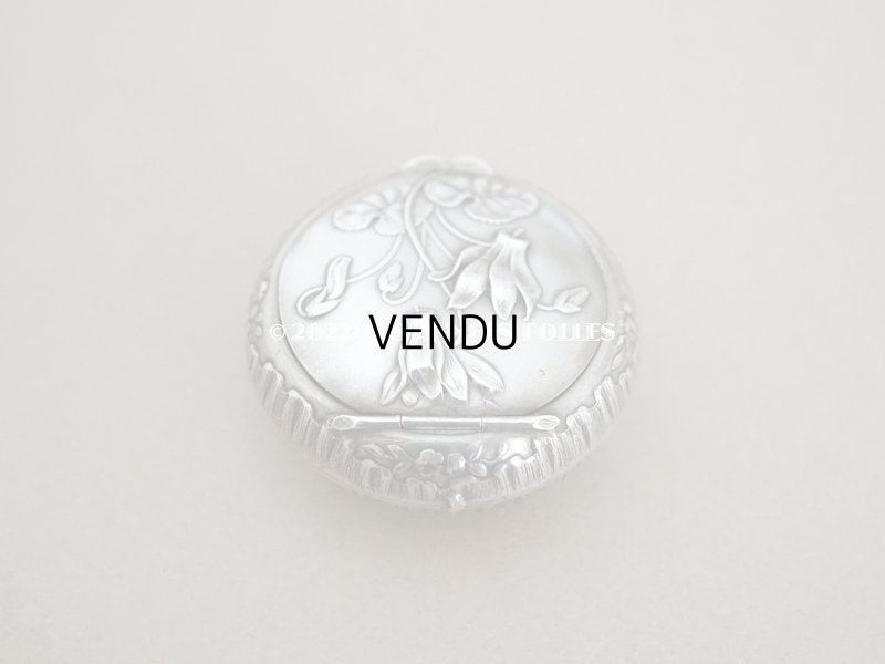 画像3: アンティーク シルバー製 シクラメンのパウダーケース