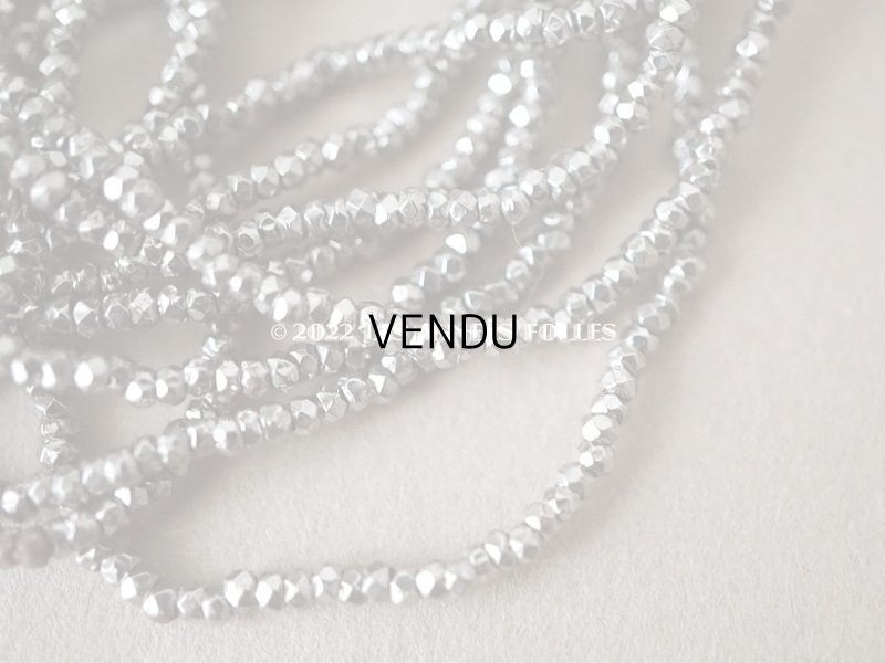 画像7: 1900年代 アンティーク メタル製 カット入り ビーズ 大粒 シルバー メタルビーズ