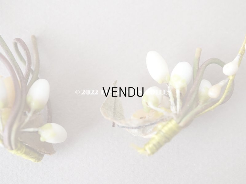 画像7: 1900年頃 アンティーク ドール用 ワックスフラワーのティアラ