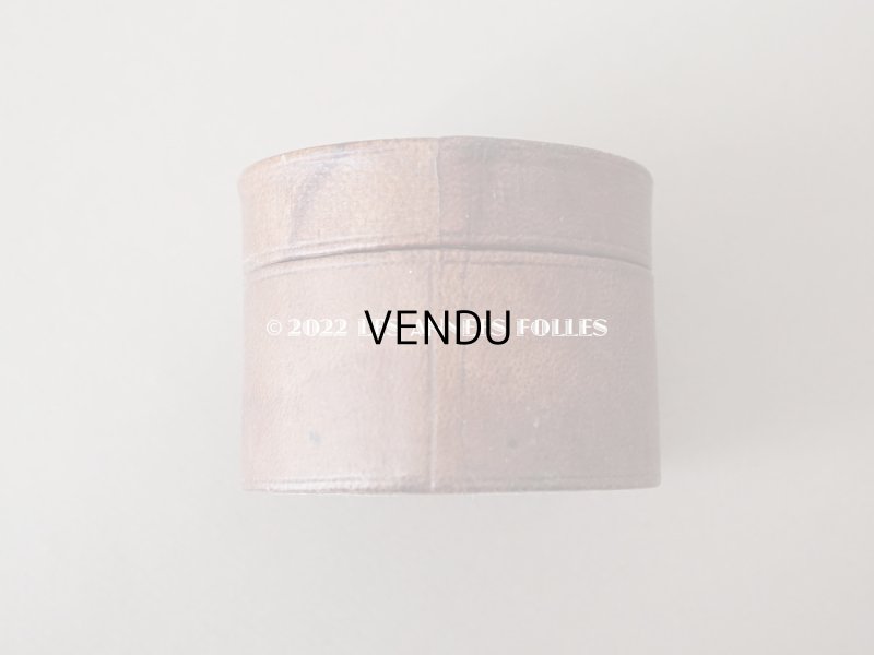 画像6: 19世紀末 アンティーク 本革製 ジュエリーボックス ブルーのシルク製クッション ガラスの蓋