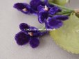 画像5: アンティーク ベルベットの菫の布花　 (5)