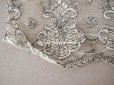 画像8: アンティーク  レース メタル糸の刺繍入り　70cm 