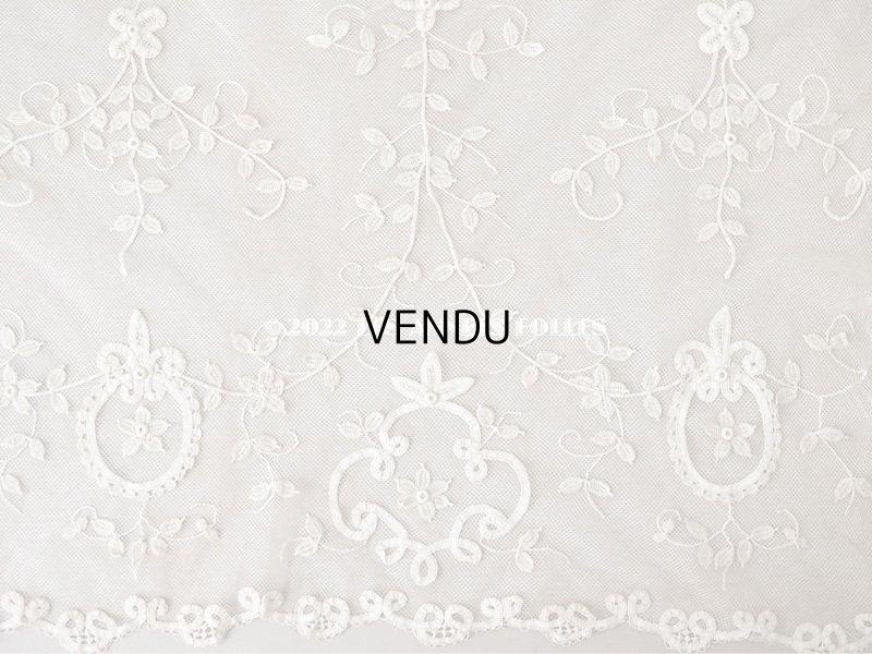 画像2: アンティーク 幅広 プリンセスレース　52×幅38.5cm