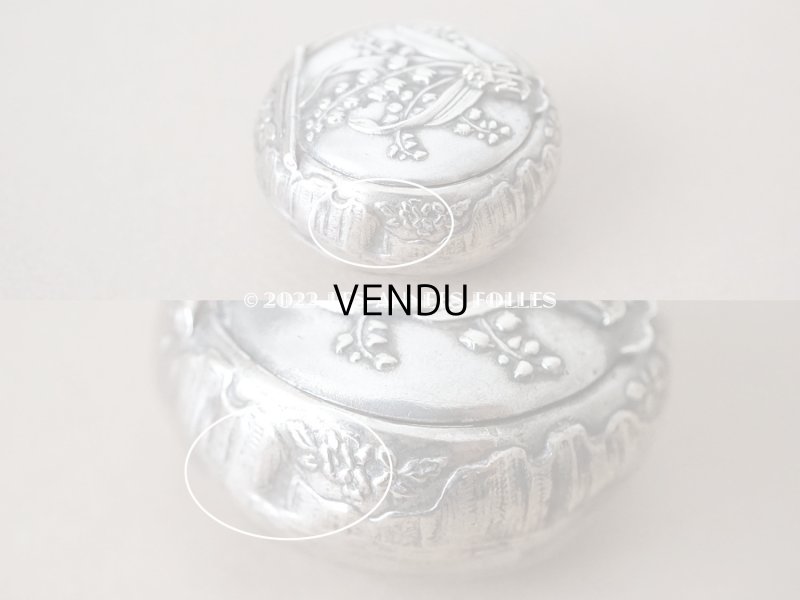 画像4: アンティーク 鈴蘭のパウダーケース 