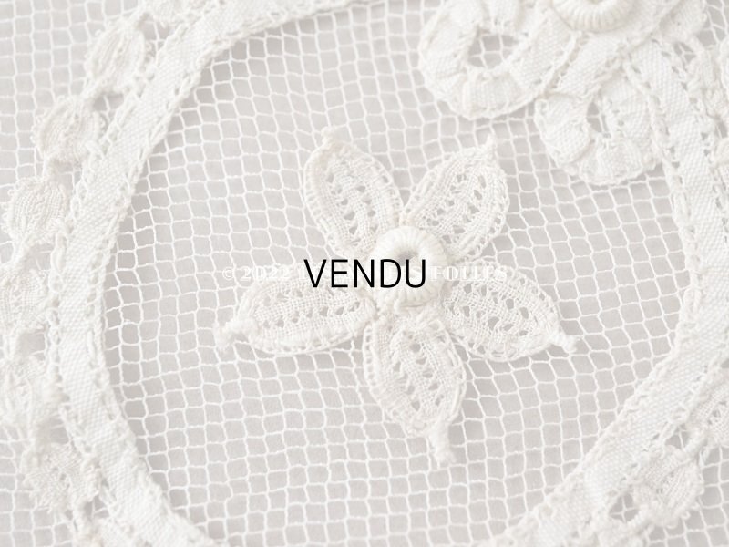 画像10: アンティーク 幅広 プリンセスレース　52×幅38.5cm