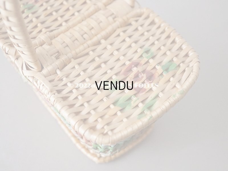 画像6: アンティーク  小さなサイズ 薔薇のパニエ ローズパニエ