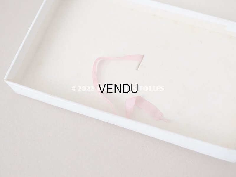 画像7: アンティーク 紙箱 ピンクのリボン付き