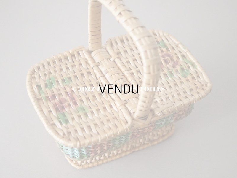 画像5: アンティーク  小さなサイズ 薔薇のパニエ ローズパニエ