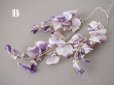 画像9: アンティーク 布花 藤の花 ウィステリア 薄紫　3点セット