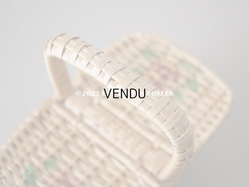 画像9: アンティーク  小さなサイズ 薔薇のパニエ ローズパニエ