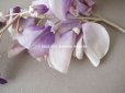 画像7: アンティーク 布花 藤の花 ウィステリア 薄紫　3点セット