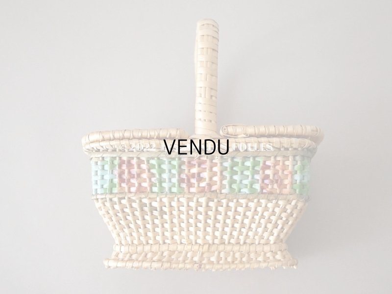 画像14: アンティーク  小さなサイズ 薔薇のパニエ ローズパニエ