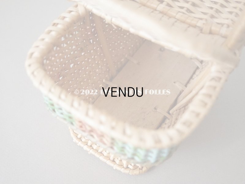 画像10: アンティーク  小さなサイズ 薔薇のパニエ ローズパニエ