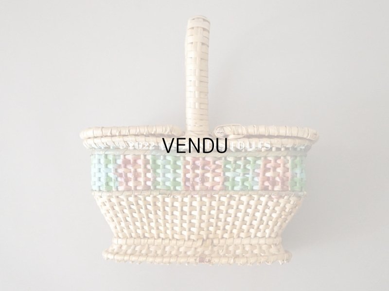 画像15: アンティーク  小さなサイズ 薔薇のパニエ ローズパニエ