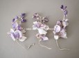 画像5: アンティーク 布花 藤の花 ウィステリア 薄紫　3点セット