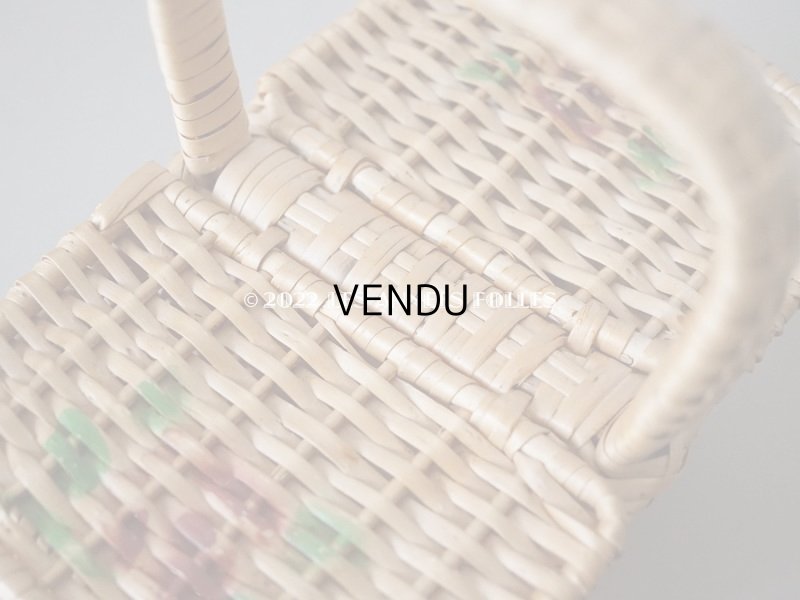 画像8: アンティーク  小さなサイズ 薔薇のパニエ ローズパニエ