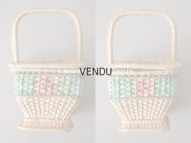 画像16: アンティーク  小さなサイズ 薔薇のパニエ ローズパニエ