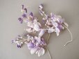 画像3: アンティーク 布花 藤の花 ウィステリア 薄紫　3点セット