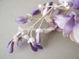 画像6: アンティーク 布花 藤の花 ウィステリア 薄紫　3点セット