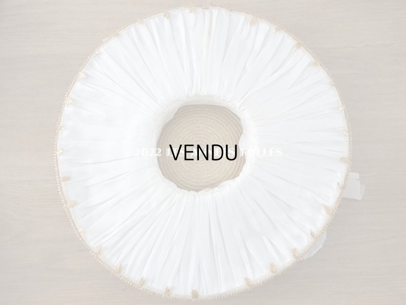 画像8: 19世紀末 アンティーク 大きなストローハット　パウダーピンクの薔薇の布花＆シルクリボン