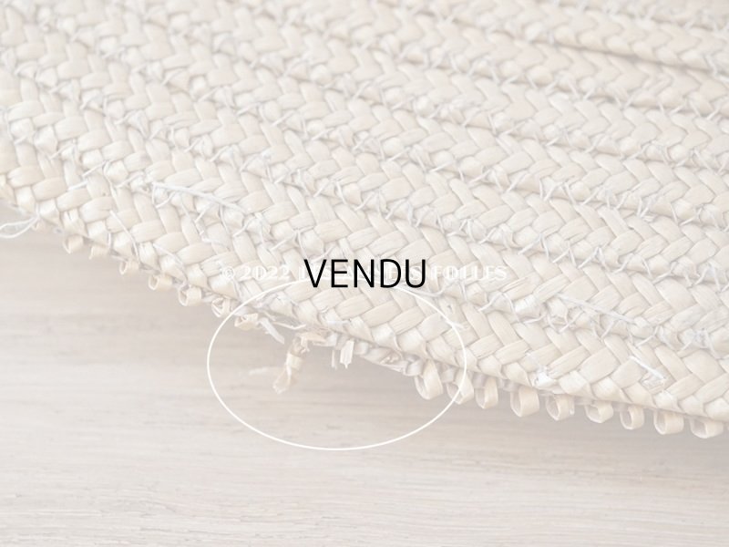 画像20: 19世紀末 アンティーク 大きなストローハット　パウダーピンクの薔薇の布花＆シルクリボン