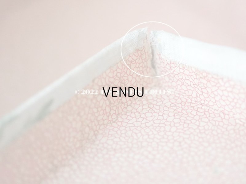 画像15: 【セール対象外】1900年代 アンティーク  カルトナージュチェスト ピンクの薔薇のガーランド