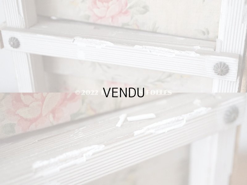 画像11: 【セール対象外】1900年代 アンティーク  カルトナージュチェスト ピンクの薔薇のガーランド