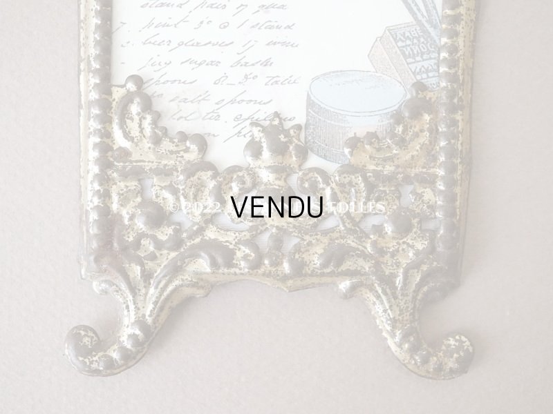 画像3: 1900年代 アンティーク フォトフレーム メタル製