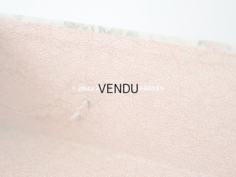 画像18: 【セール対象外】1900年代 アンティーク  カルトナージュチェスト ピンクの薔薇のガーランド